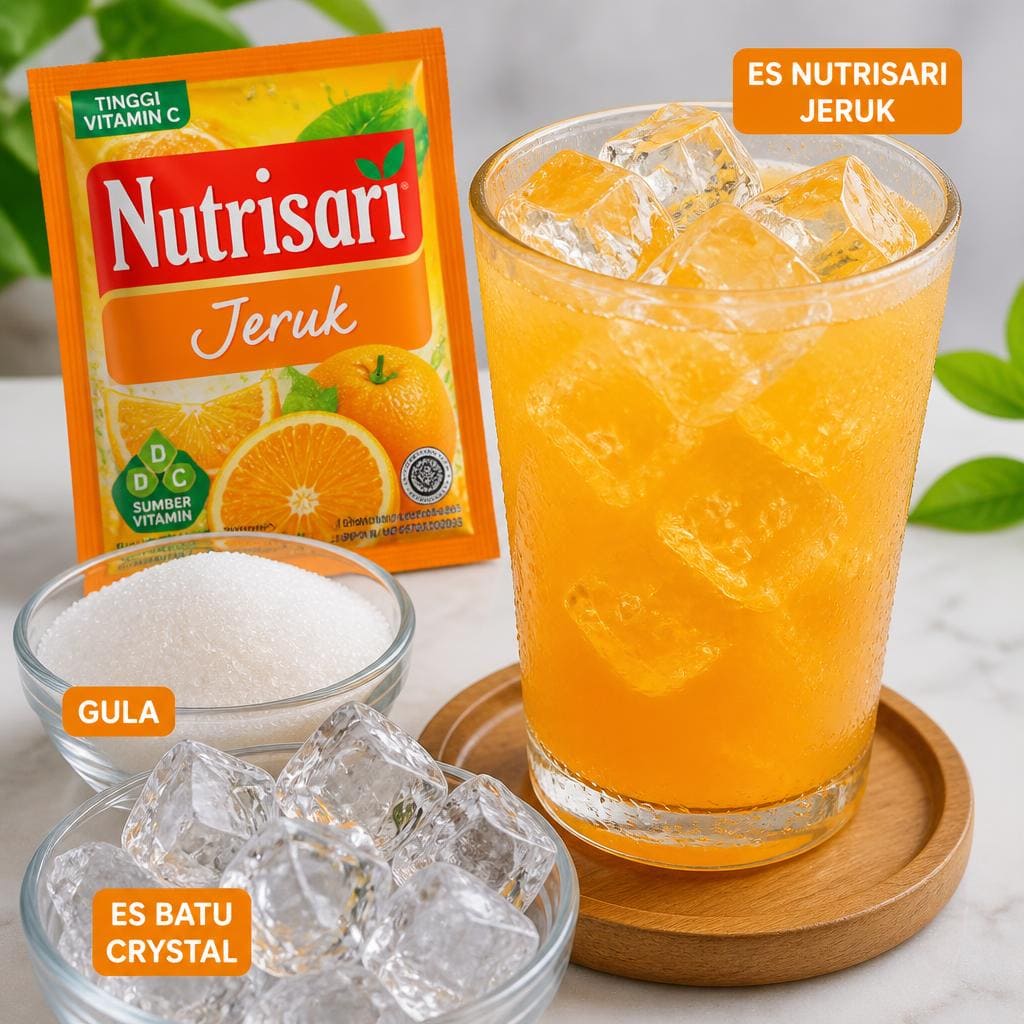 Es Nutrisari Jeruk Warkop 3D